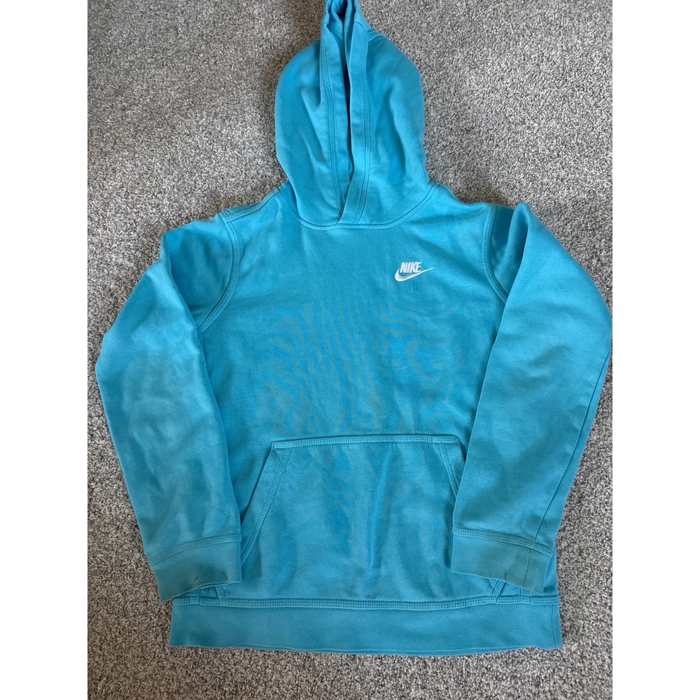 Nike Kids Sportswear Club Fleece Pullover Hoodie Blue BV3757-468 Size L